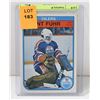 Image 1 : GRANT FUHR ROOKIE CARD OILERS NHL