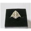 Image 1 : VINTAGE .925 STERLING SILVER FANCY CUT RING SZ 7