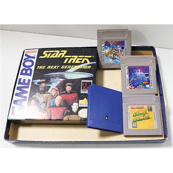 5 NINTENDO GAME BOY GAMES - POKEMON BLUE SUPER