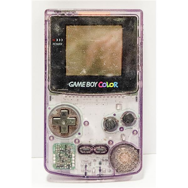 NINTENDO GAME BOY ATOMIC PURPLE HANDHELD. TESTED