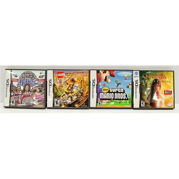 4 NINTENDO DS GAMES INCL SUPER MARIO BROS