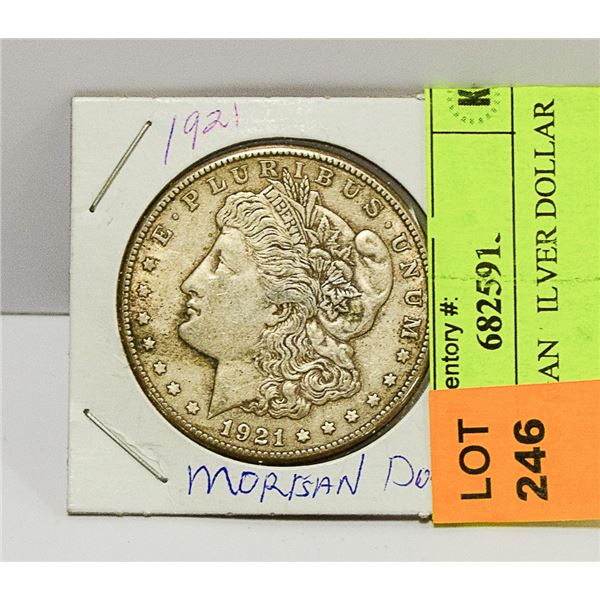 1921 MORGAN SILVER DOLLAR