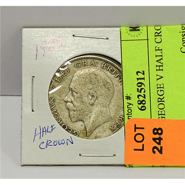 1929 KING GEORGE V HALF CROWN