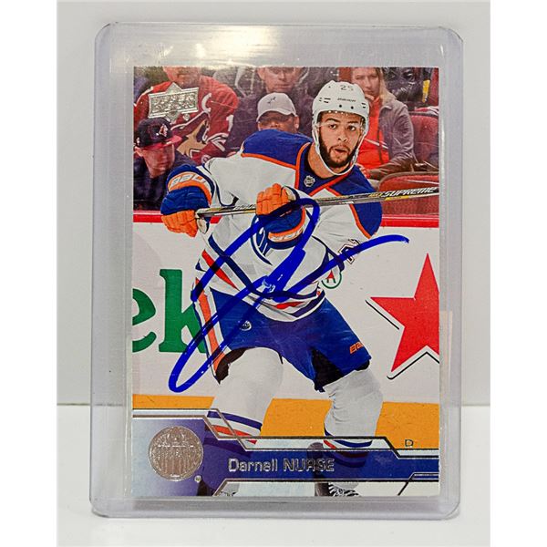 DARNELL NURSE AUTOGRAPHED HOCKEY CARD