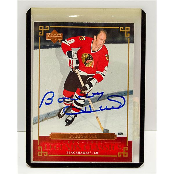 BOBBY HULL AUTOGRAPHED HOCKEY CARD