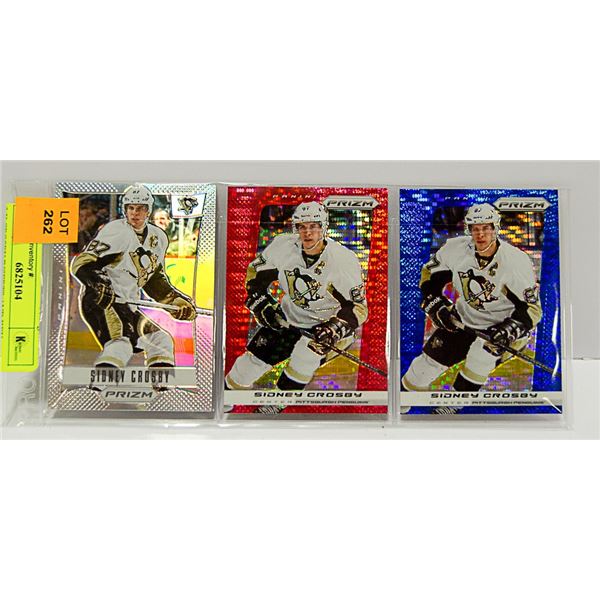 3 X CROSBY INSERTS AND KEY CARD COLLECTION