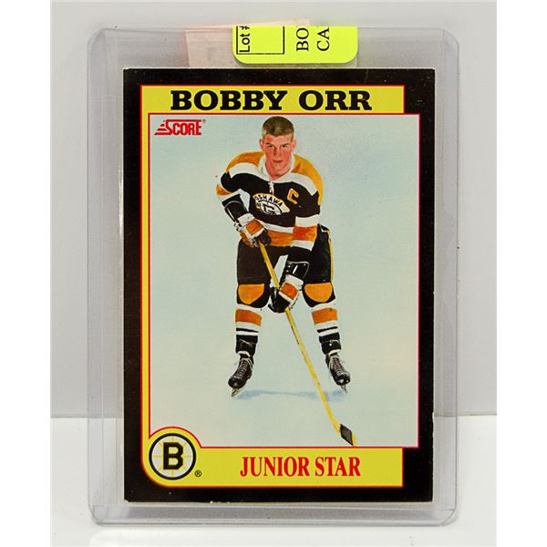 BOBBY ORR OSHAWA PHOTO ON CARD INSERT