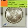Image 1 : BU 1964 CANADIAN COMMEMORATIVE SILVER DOLLAR COIN