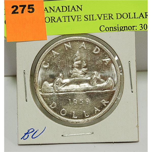 BU 1959 CANADIAN SILVER DOLLAR