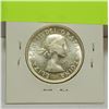 Image 2 : 1954 CANADIAN QEII SILVER 50 CENT COIN