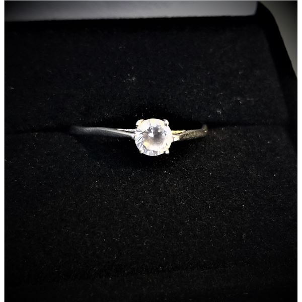 STAMPED 925 SILVER RING WITH STONE SIZE 9