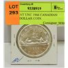 Image 1 : BRILLIANT UNC 1966 CANADIAN SILVER DOLLAR COIN