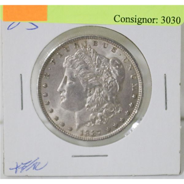 1887 US MORGAN SILVER DOLLAR