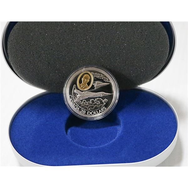 1.16 OZ STERLING SILVER AVRO ARROW AIRCRAFT