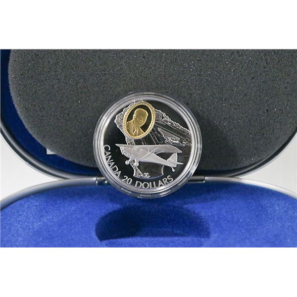 1.16 OZ STERLING SILVER CANUCK AIRCRAFT