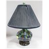 Image 1 : BLUE/GREEN LAMP WITH TOP MEDELTA CROCKERY