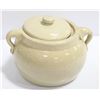 Image 1 : BEAN POT W/ LID LIGHT GREY MEDELTA CROCKERY