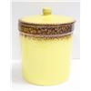 Image 1 : LRG YELLOW CANISTER W/LID MEDELTA CROCKERY