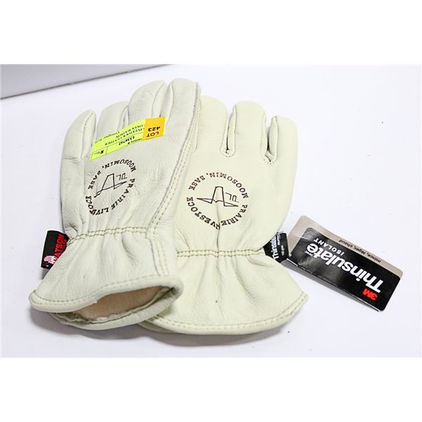 PRAIRIE LIVESTOCK LEATHER WORK GLOVES WATSON
