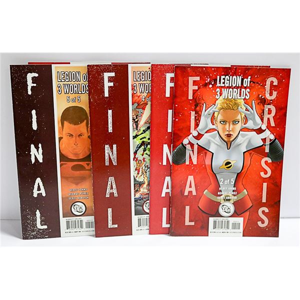 COMPLETE SET 1-5 FINAL CRISIS LEGION OF 3 WORLDS