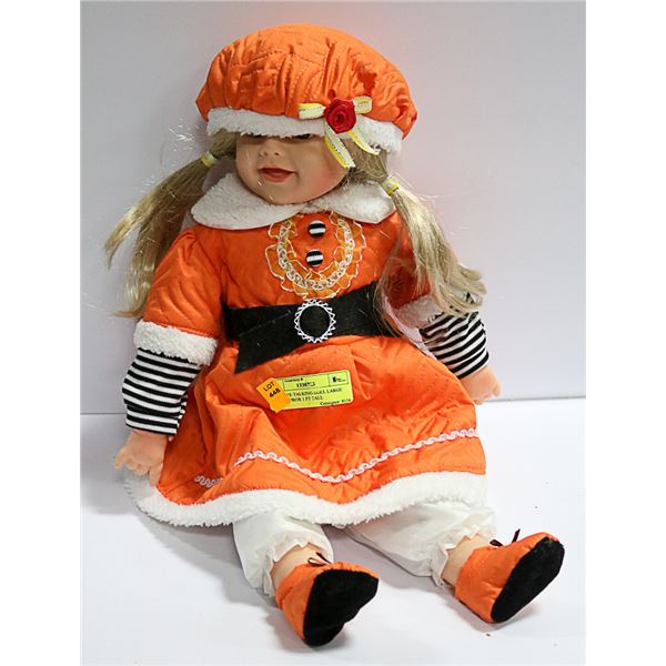 REAL LIFE TALKING DOLL LARGE DOLL APPROX 1 FT TALL