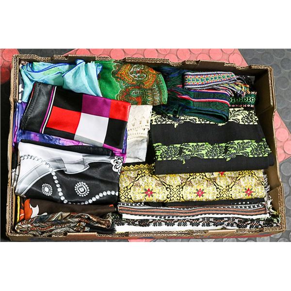 FLAT WITH FASHION SCARVES & SEWING FABRICS