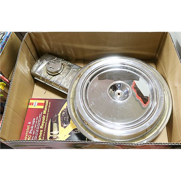 BOX WITH VINTAGE GM - AUTO THERM AC CHROME