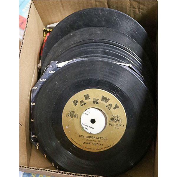 ESTATE COLLECTION OF 21 VINTAGE 45 RPM