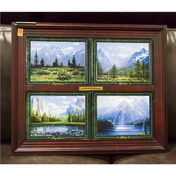 BRADFORD EXCHANGE  MOUNTAIN MAJESTY L.E. FRAMED