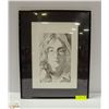 Image 1 : FRAMED ARTWORK DRAWING OF JOHN LENNON