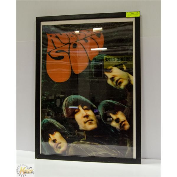 FRAMED PICTURE THE BEATLES 'RUBBER SOUL