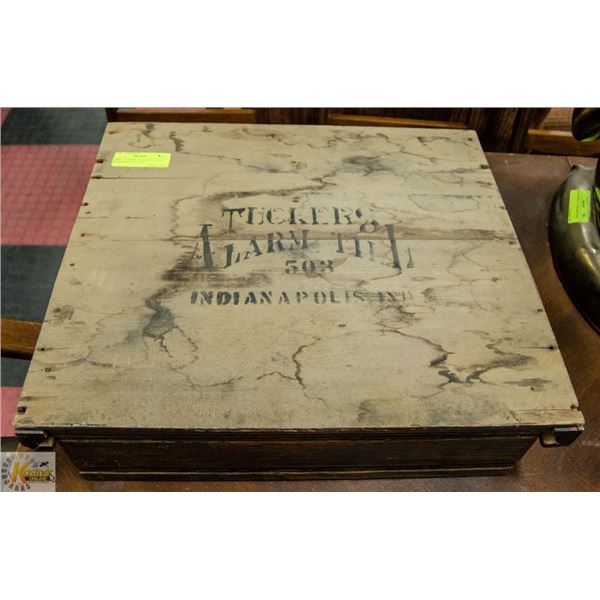 1800'S TUCKERS ALARM TILL CASH REGISTER