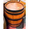 Image 1 : WINE BARREL 59 GALLON REDDISH BROWN BLACK RINGS