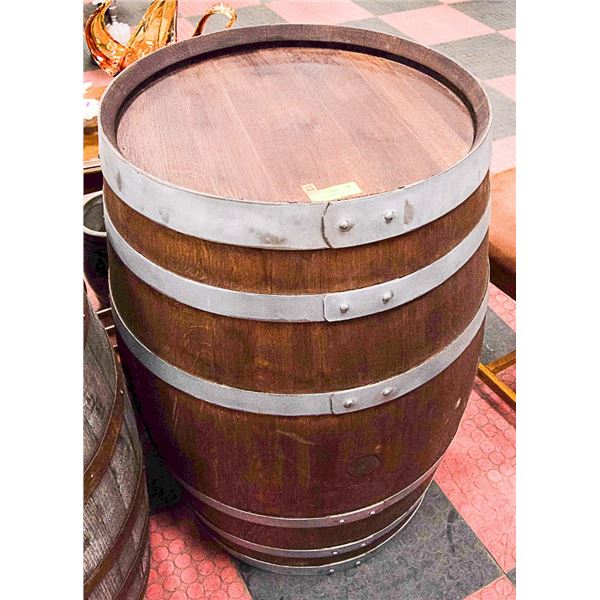 WINE BARREL 6 RINGS STAINED MEDIUM BROWN