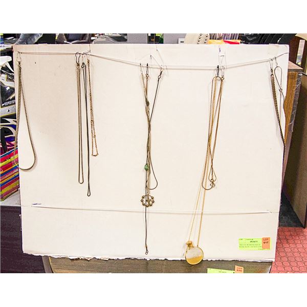 TWELVE WOMENS ASSTD NECKLACES - ESTATE CONTENTS