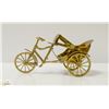 Image 1 : BRASS RICKSHAW BICYCLE BUGGY