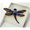 Image 1 : DRAGONFLY  RHINESTONE BROOCH