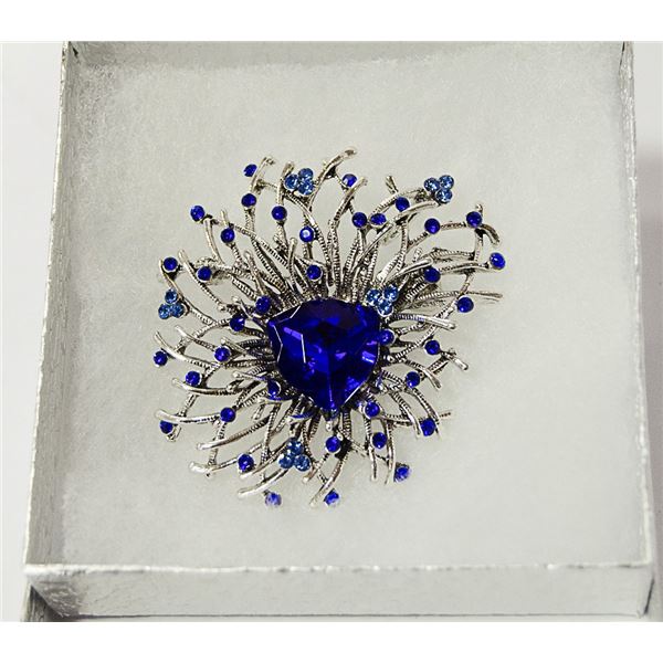 FIREWORKS BURST RHINESTONE BROOCH