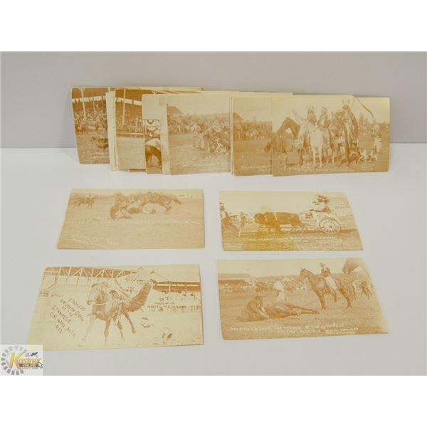 24 POSTCARDS OF FIRST CALGARY STAMPEDE 1912.