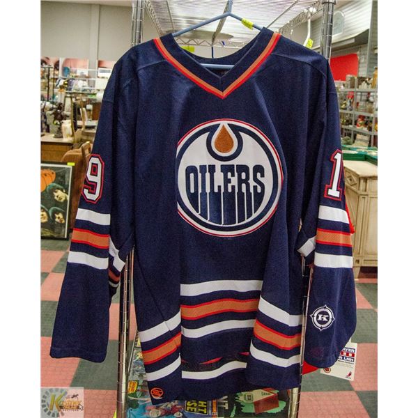 OILERS HOCKEY JERSEY REASONER # 19 *SIGNED