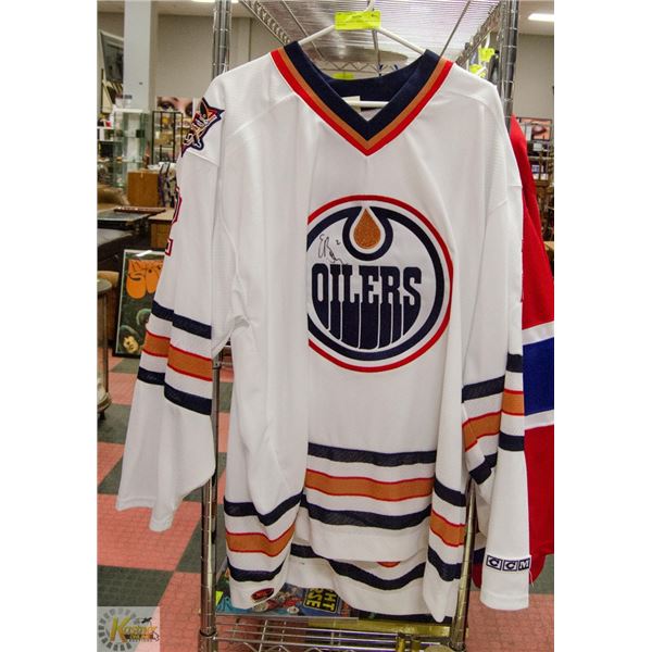 OILERS HOCKEY JERSEY BREWER # 2 *SIGNED