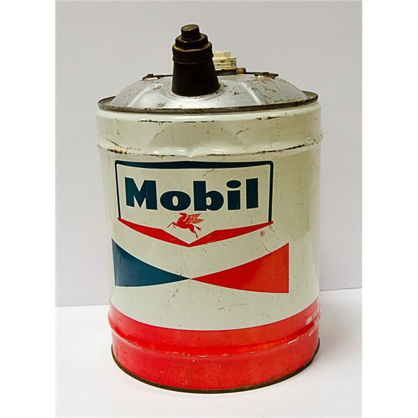 LARGE VINTAGE MOBILE OIL CAN
