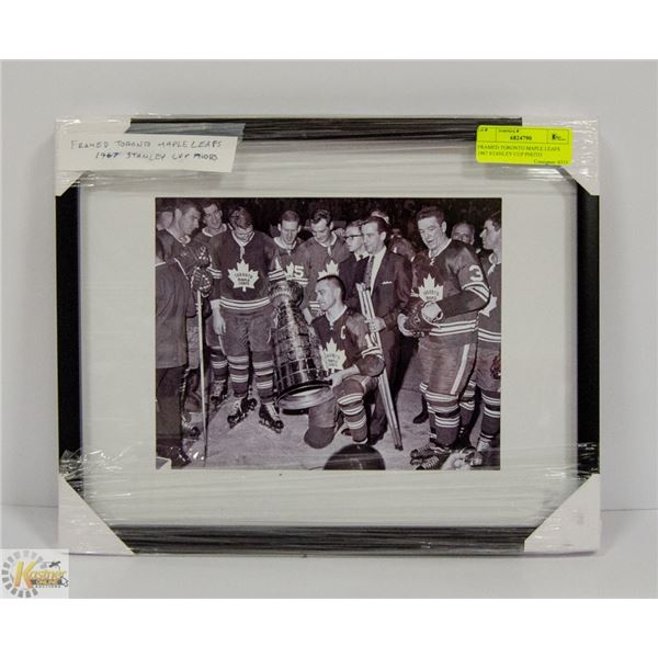 FRAMED TORONTO MAPLE LEAFS 1967 STANLEY CUP PHOTO