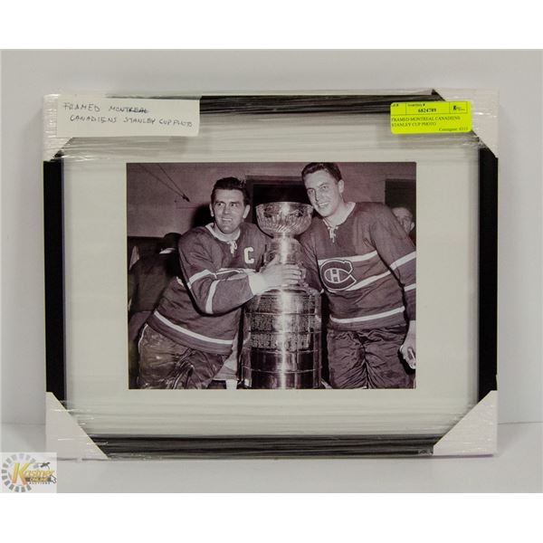 FRAMED MONTREAL CANADIENS STANLEY CUP PHOTO