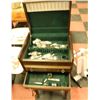 Image 2 : VINTAGE SILVER / CUTLERY CHEST, HAS 4 DRAWERS &