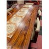 Image 2 : VINTAGE MID-CENTURY TIGERWOOD DINING TABLE