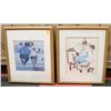 Image 1 : PAIR OF NORMAN ROCKWELL OAK FRAMED PICTURES
