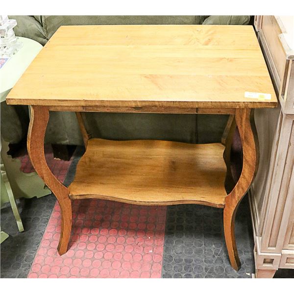 SOLID WOOD SIDE TABLE WITH DRAWER