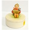 Image 1 : VINTAGE HUMMEL "BOY WITH ACCORDIAN" BOX WITH LID