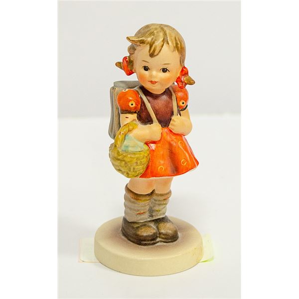 VINTAGE GOEBEL HUMMEL SCHOOL GIRL WITH BASKET